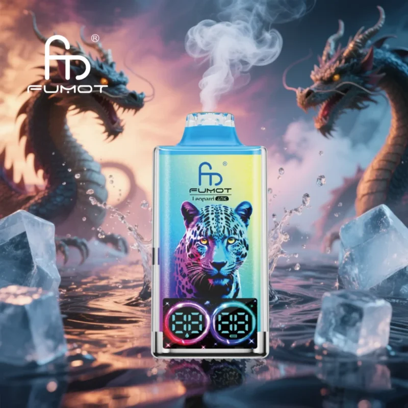 Fumot 40K Fumot Leopard 40000 Puffs Einweg Vape Digital Tube Öl schwarz-dragon-lce.jpg