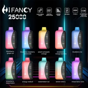 Hifancy Regenbogen 25000 Einweg Vape 25K Puffs 32ML EU Warehouse Flavor List