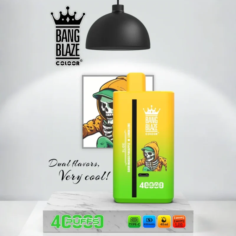Puff 40k Bang Blaze 40000 Puffs Vape jetable Dual Flavor-sour-mango-ananas-citron vert.jpg