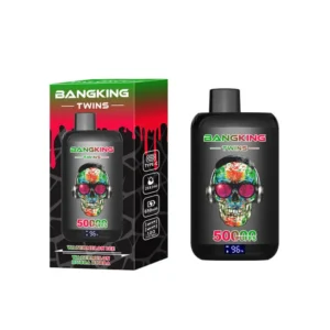 Puff 50k BANG KING TWINS 50000 Puffs-Watermelon-Ice-Watermelon-Hubba-Bubba-Flavor-in-EU-Vape-Shop
