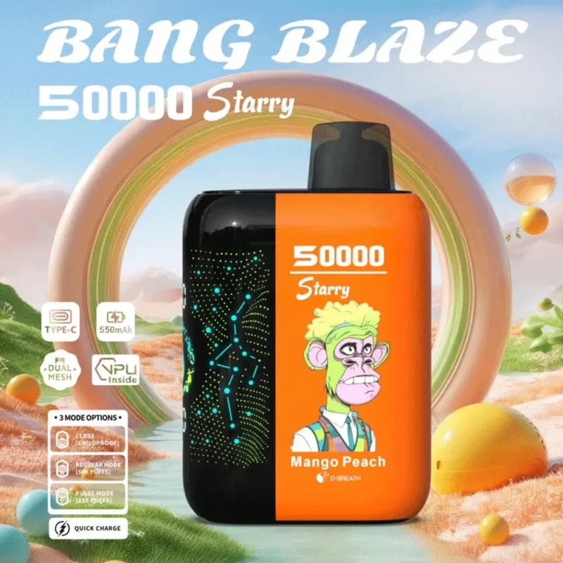 Puff 50k Bang Blaze Starry 50000 Puffs Disposable Vape 3 Mode Options-mango-peach.jpg