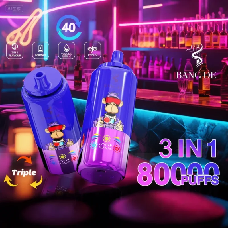 Puff 80k Bang DE 80000 Puffs Disposable Vape 3 Adjustable Flavors-watermelon-ice-strawberry-ice-cream-kiwi-passion-fruit-guava-1.jpg