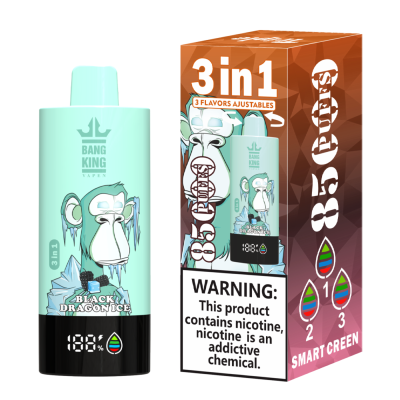 Puff 85k Bang King 85000 Puffs Vape Desechable 3 en 1 Sabores-fresa-vainilla-coca-negro-dragon-helado-helado.png