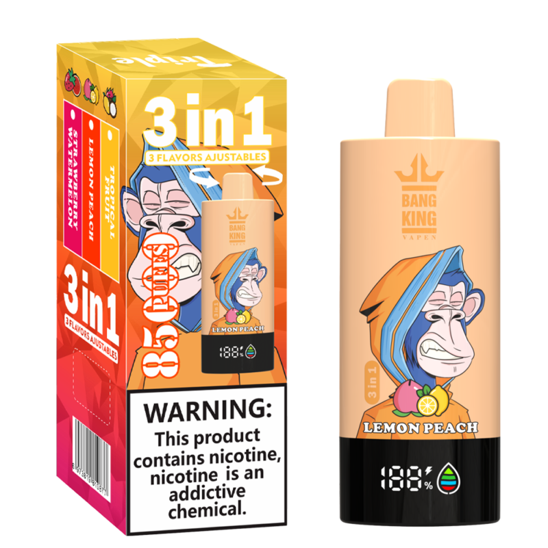 Puff 85k Bang King 85000 Puffs Vape Desechable 3 en 1 Sabores-tropical-fruit-lemon-peach-strawberry-watermelon.png