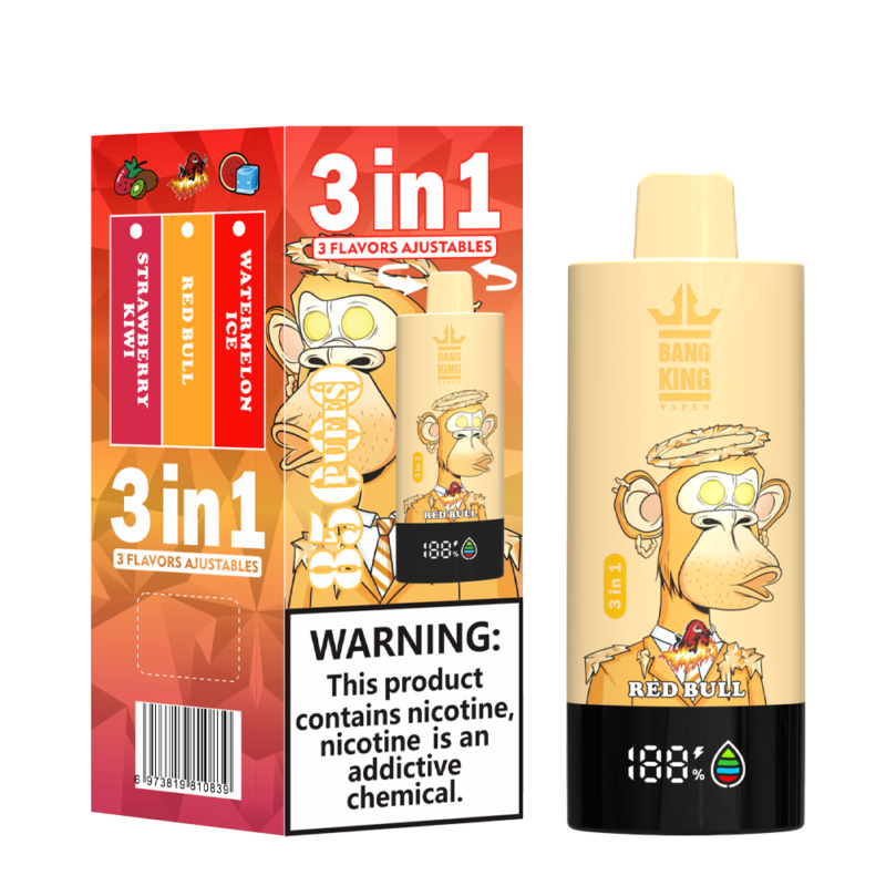 Puff 85k Bang King 85000 Puffs Vape Desechable 3 en 1 Sabores-sandia-hielo-rojo-frutilla-kiwi.png