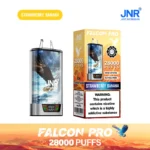 Strawberry Banana JNR Falcon Pro 28000 28K Puffs Disposable Vape Battery Indicator Screen