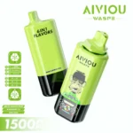 150k Vape Waspe Aiviou 150000 6 in 1 - Melon Passion Fruit & Blackberry Ice & Apple Kiwi