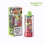 180k Vape Waspe Crystal 180K 8 in 1 Flavors E Cigarette - BLACKBERRY ICE & DOUBLE APPLE & BLACK DRAGON ICE & STRAWBERRY KIWI (2)