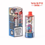 180k Vape Waspe Crystal 180K 8 in 1 Flavors E Cigarette - BLUEBERRY ICE & CHERRY COLA & STRAWBERRY VANILLA & LEMON CHERRY (3)