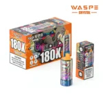 180k Vape Waspe Crystal 180K 8 in 1 Flavors E Cigarette - STRAWBERRY RASPBERRY CHERRY&STRAWBERRY WATERMELON & KIWI WATERMELON & LEMON LIME