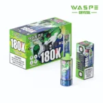 180k Vape Waspe Crystal 180K 8 in 1 Flavors E Cigarette - STRAWBERRY WATERMELON & COOL MINT&BLUE RAZZ ICE & BLACKCURRANT ICE