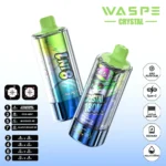 180k Vape Waspe Crystal 180K 8 in 1 Flavors E Cigarette - STRAWBERRY WATERMELON & COOL MINT&BLUE RAZZ ICE & BLACKCURRANT ICE (3)