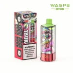 180k Vape Waspe Crystal 180K 8 in 1 Flavors E Cigarette - WATERMELON ICE & LEMON LIME & SOUR MANGO ICE & KIWI MELON ICE (3)