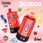 Puff 300k Bang Leader 300000 Puffs Disposable Vape - Watermelon Ice&Red Bull&Strawberry Kiwi&Blueberry Ice&Lemon Lime&Strawberry Watermelon