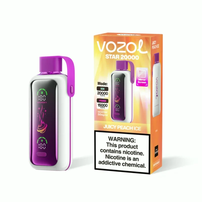 VOZOL Star 20000 20K Puffs Disposable Vape - Juicy Peach Ice
