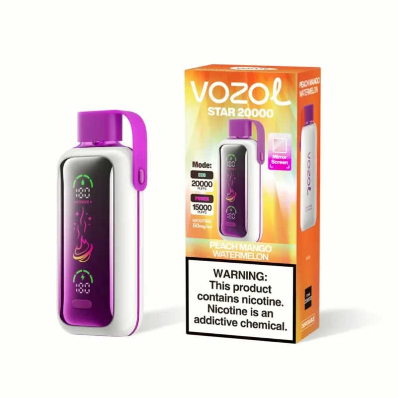 VOZOL Star 20000 20K Puffs Disposable Vape - Peach Mango Watermelon