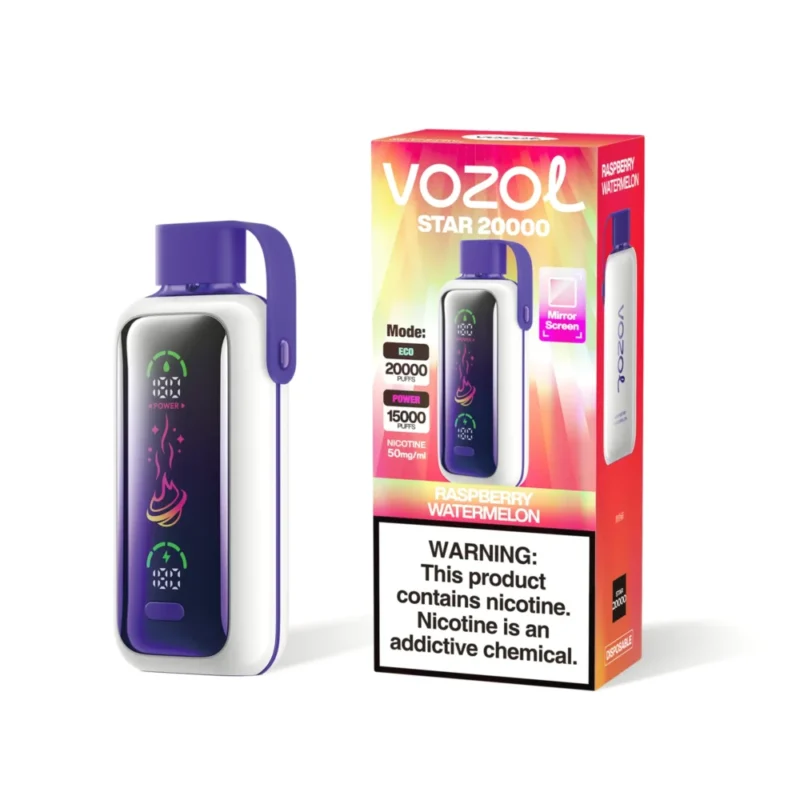 VOZOL Star 20000 20K Puffs Disposable Vape - Raspberry Wayermelon