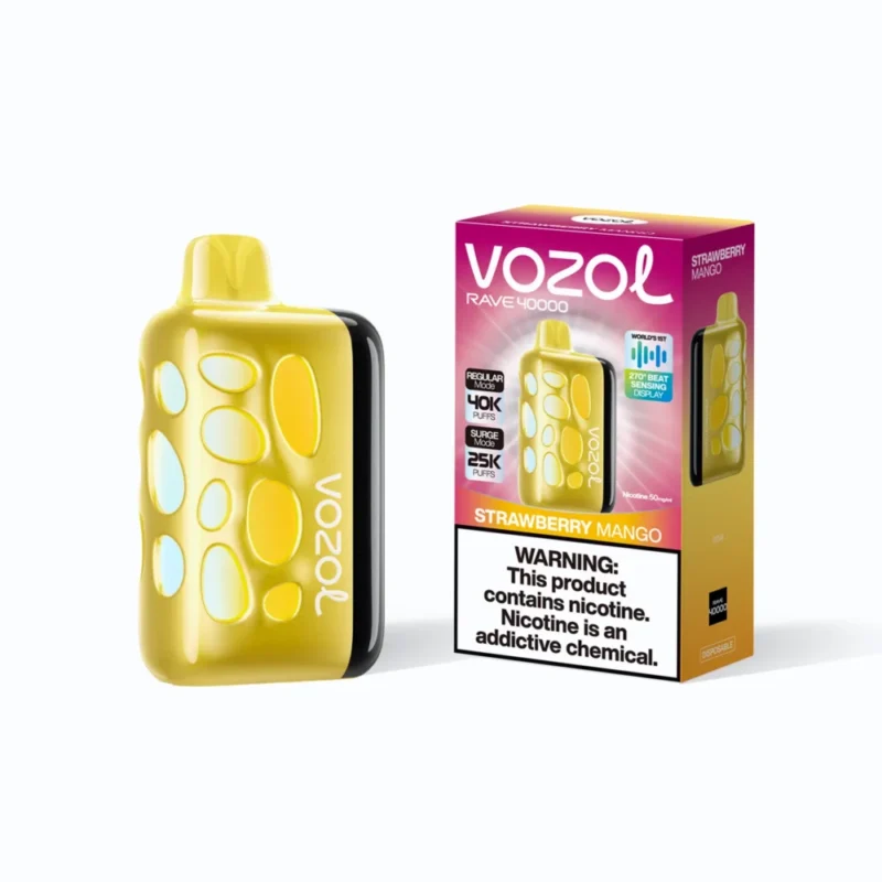Vozol Rave 40k 40000 Puffs Disposable Vape - Strawberry Mango #3