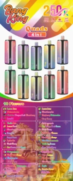 Bang king 250000 250k Puffs Bang 250k 4 in 1 Flavors New Vape flavors List