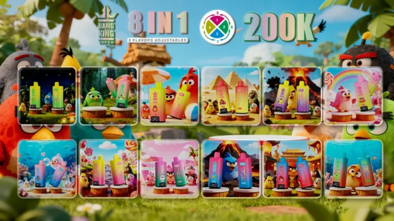 Bang king 300000 300k Puffs Bang 300k 8 in 1 Geschmacksrichtungen Neue Vape