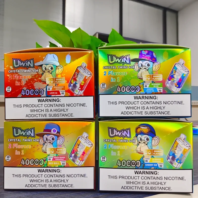 Uwin RandM Kristallzwillinge 40000 40k Puffs (3)