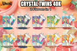 Uwin RandM Crystal Twins 40000 40k Puffs Geschmacksrichtungen Liste