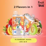 Uwin RandM Crystal Twins 40000 40k Puffs - Erdbeere Banane & Liebe 66