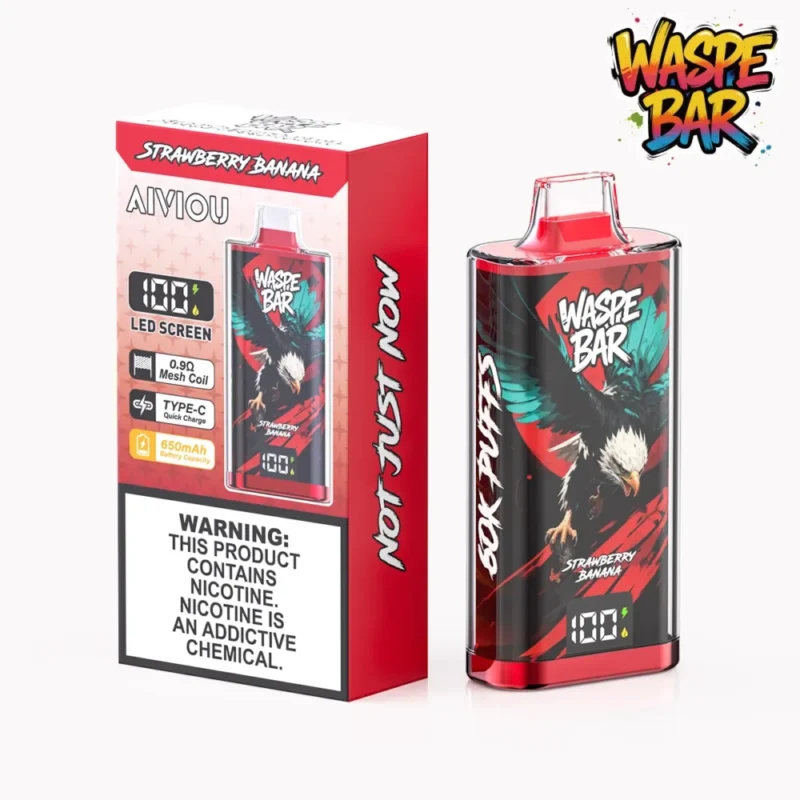 Waspe Bar 60000 - Strawberry Banana (3)